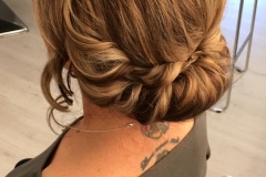 classic roll hair up mink studios wedding